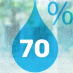 Относительная влажность воздуха 70%